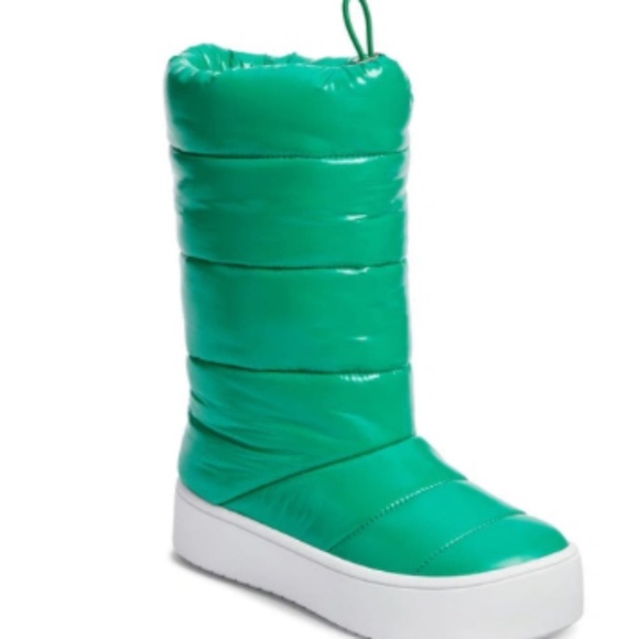 JEFFREY CAMPBELL SNOWED 2 PLATFORM WINTER BOOT IN GREEN - Picture 1 of 8